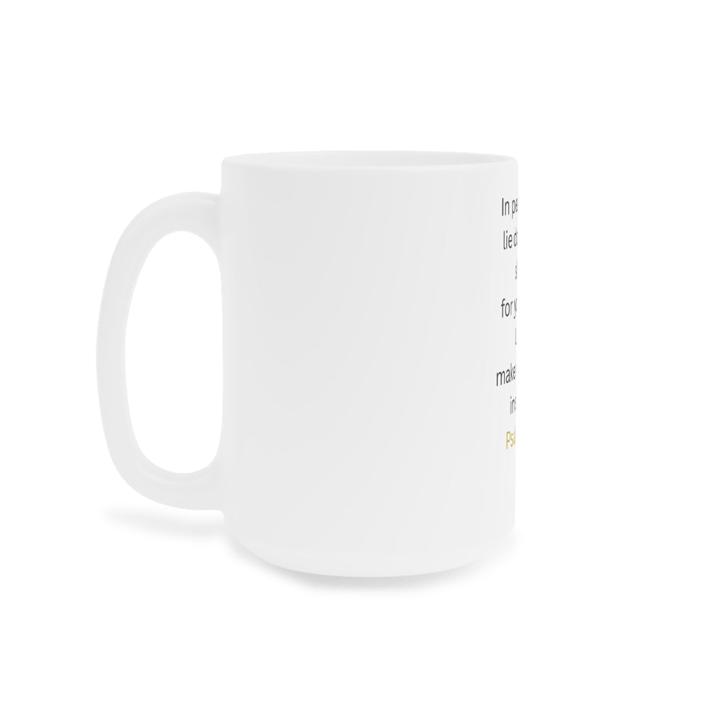 Psalms 4:8 Scripture Mug — In Peace I Will Lie Down & Sleep Ceramic Coffee Cup