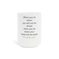 Proverbs 3:24 Scripture Mug — Inspirational Ceramic Coffee Cup
