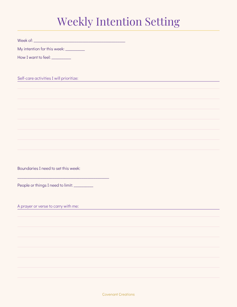 Wellness & Mental Health Planner-Instant PDF Download