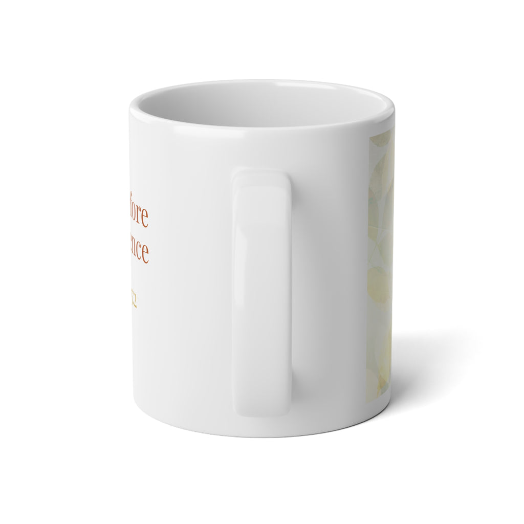 Psalm 95:2 Come before his presence autumn graphic Jumbo Mug-20oz