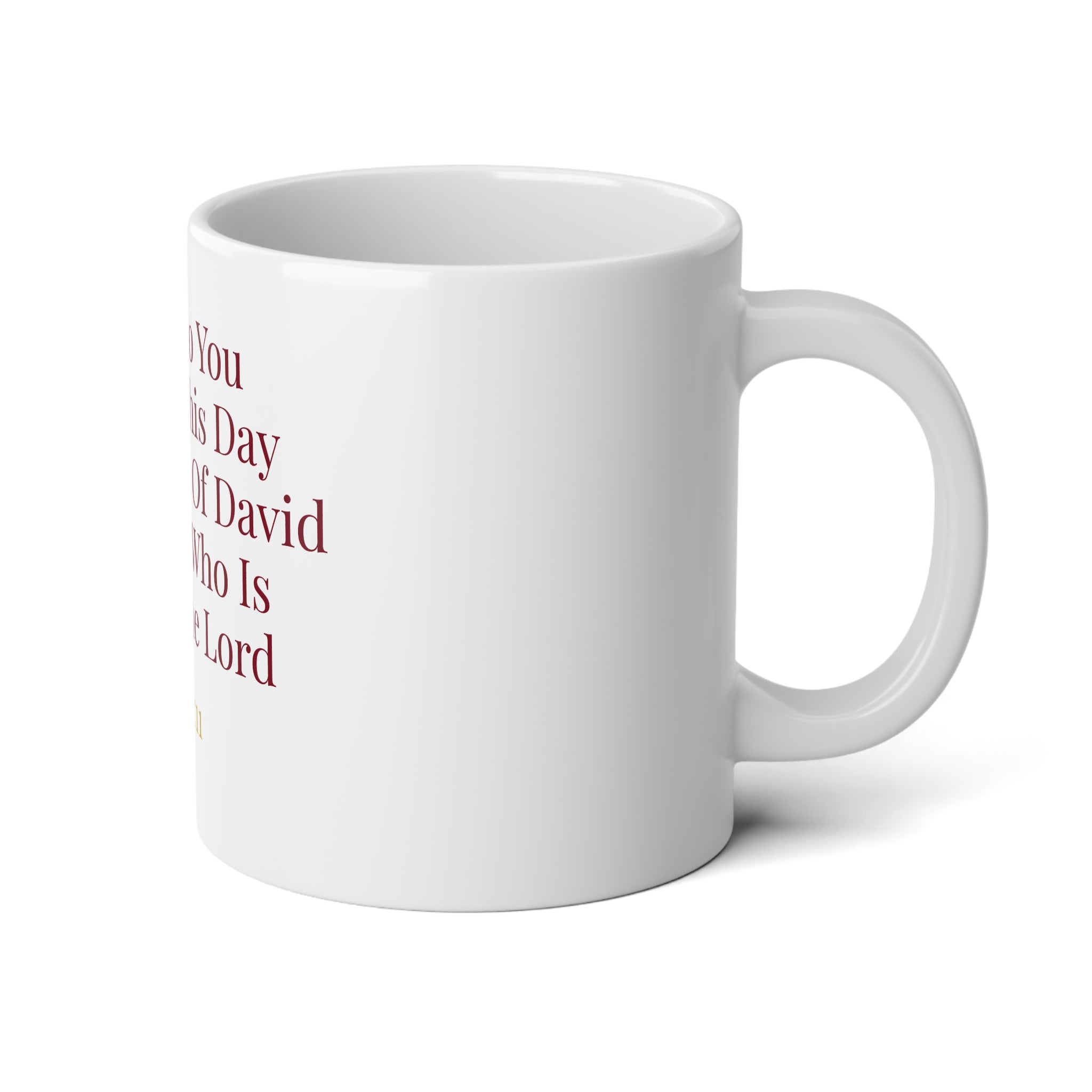 Luke 2:11 Savior Is Born Christmas Scripture Jumbo Mug – 20oz
