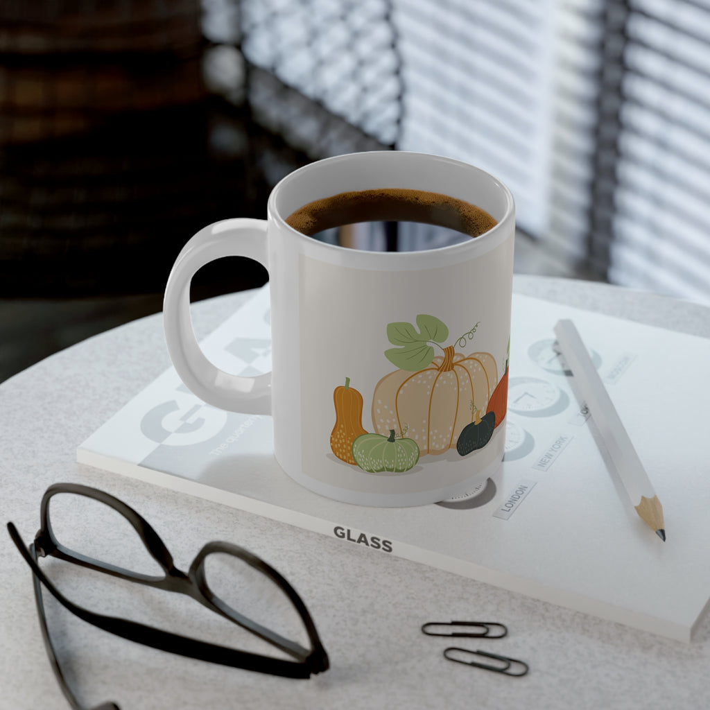 1 Chronicles 16:34 O give thanks unto the Lord harvest graphic Jumbo Mug-20oz