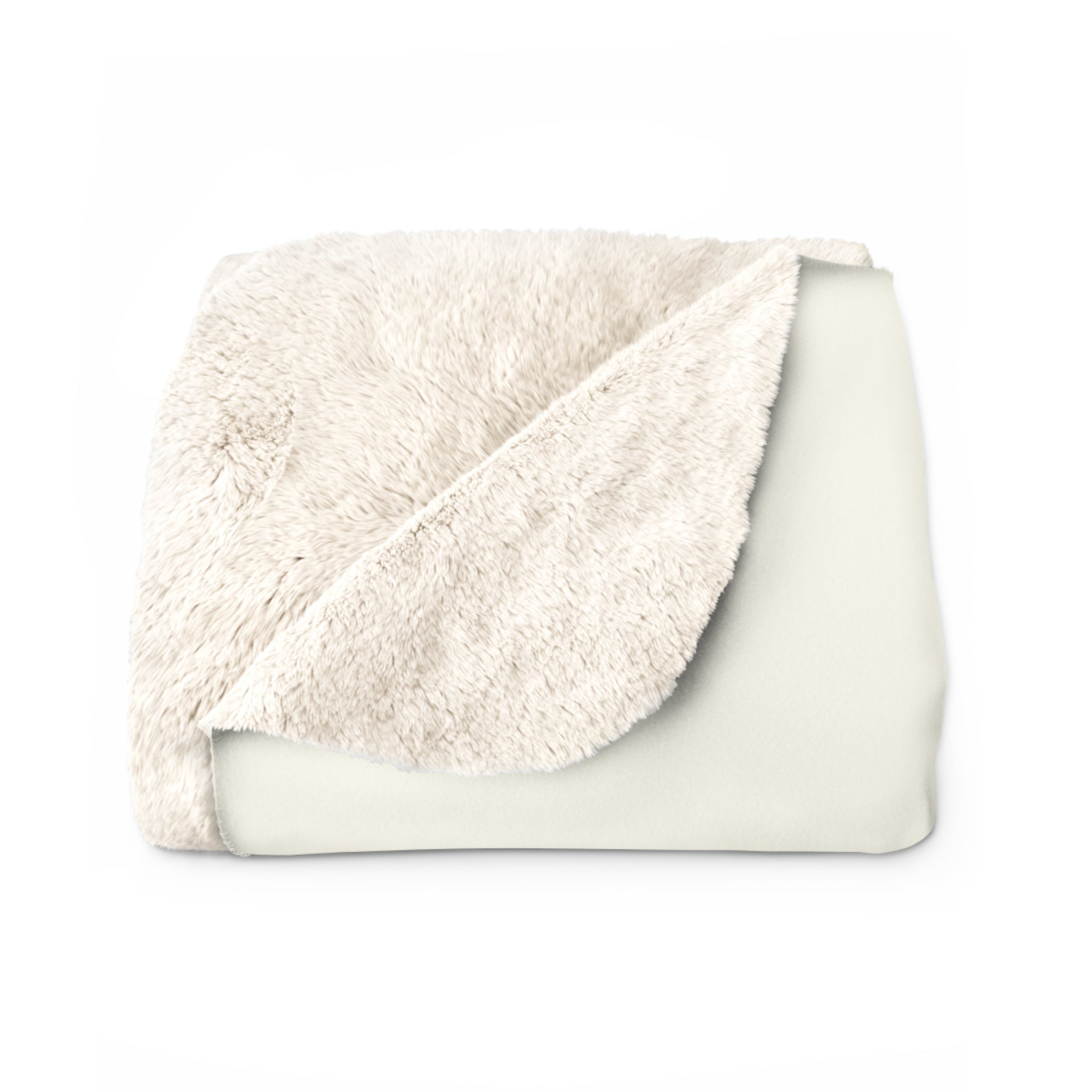 Isaiah 26:3 Perfect Peace Sherpa Fleece Blanket – Luxury Oatmeal Cream Accent