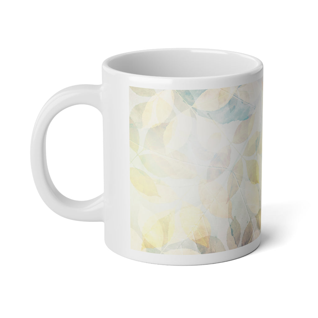 Psalm 95:2 Come before his presence autumn graphic Jumbo Mug-20oz