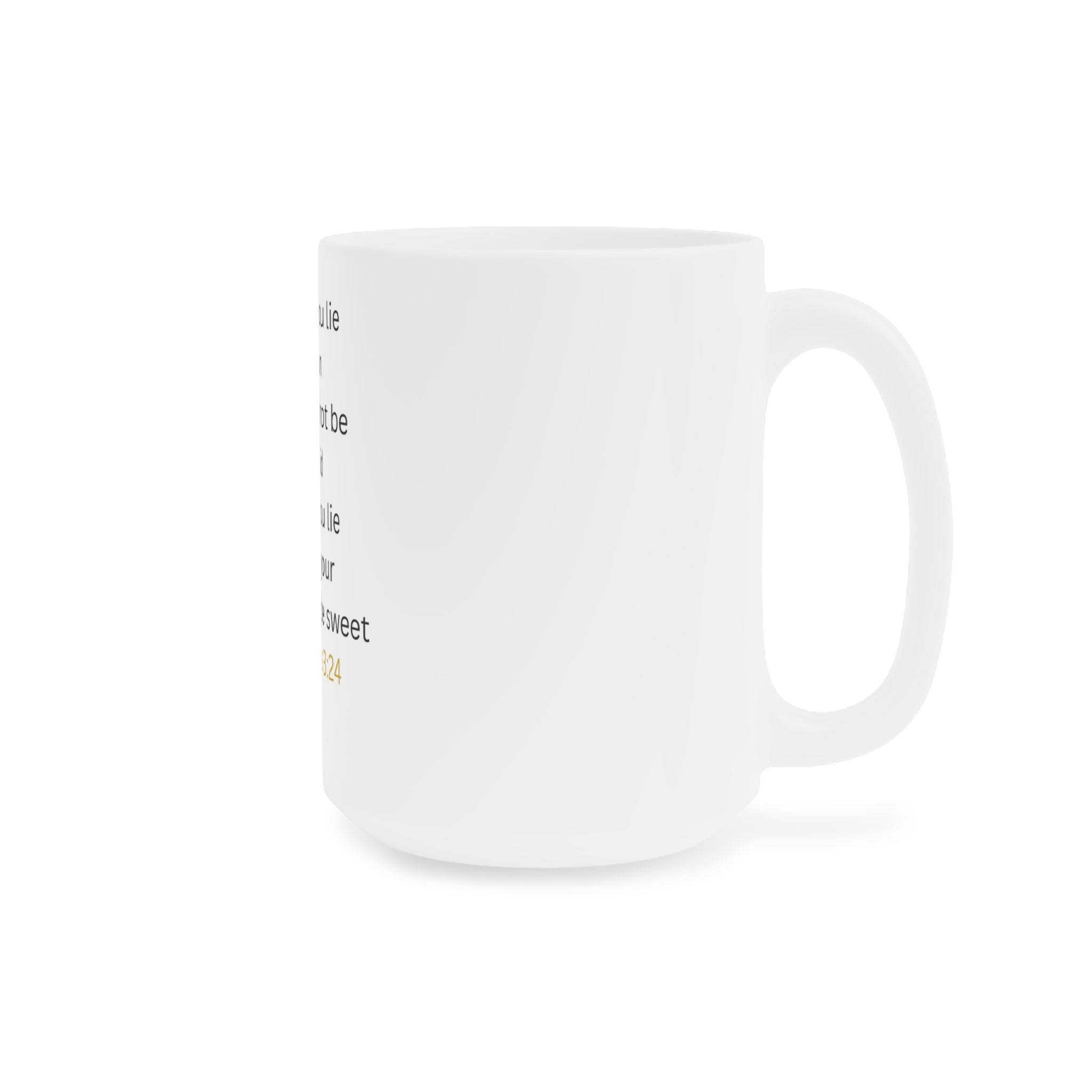 Proverbs 3:24 Scripture Mug — Inspirational Ceramic Coffee Cup