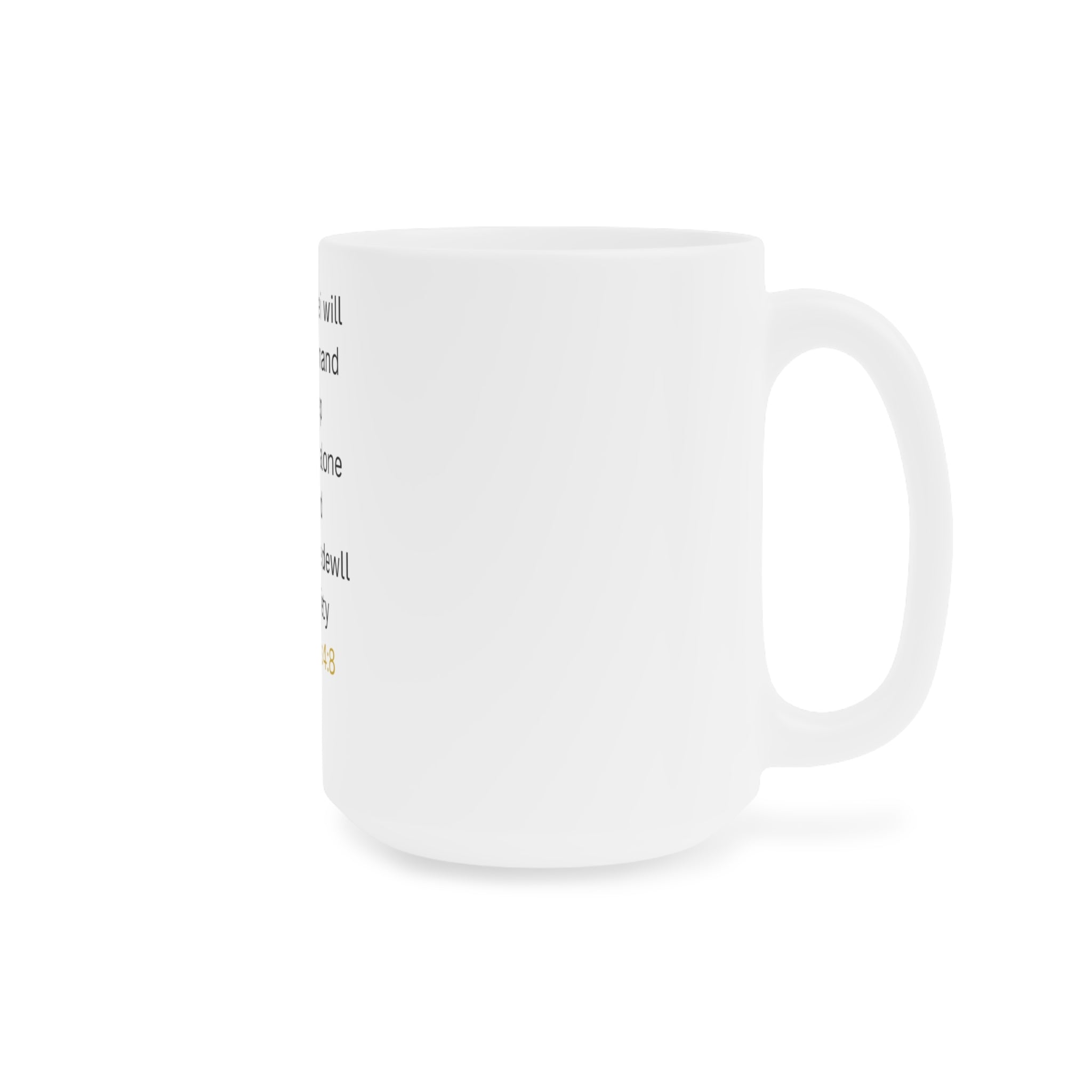 Psalms 4:8 Scripture Mug — In Peace I Will Lie Down & Sleep Ceramic Coffee Cup