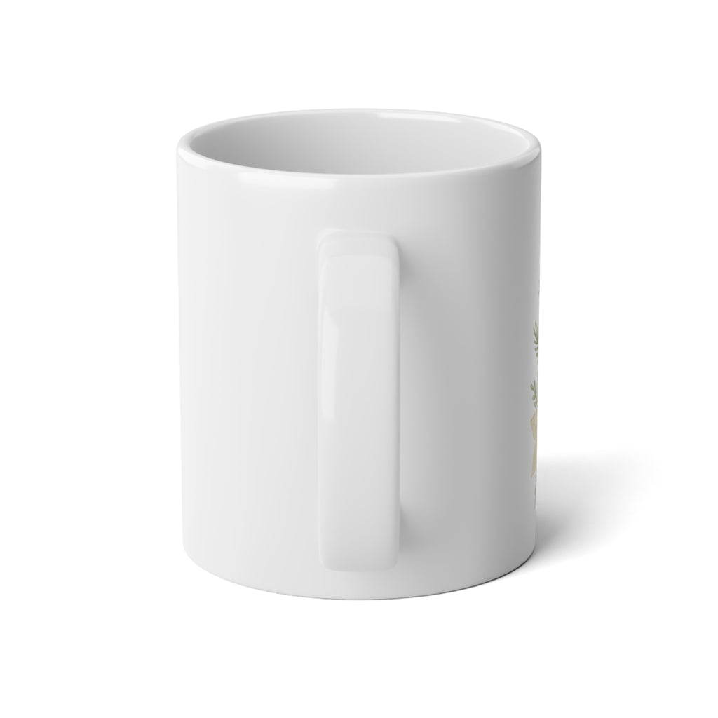 Psalm 27:1 The Lord is my light Christmas candle Jumbo Mug-20oz