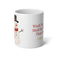 Psalm 51:7 Whiter than snow Cozy Snowman Jumbo Mug-20oz