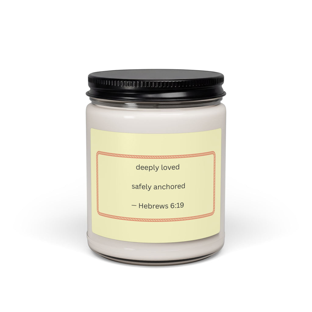 Hebrews 6:19 Scripture Label Scented Soy Candle