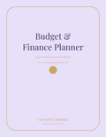 Budget & Finance Planner – Instant PDF Download