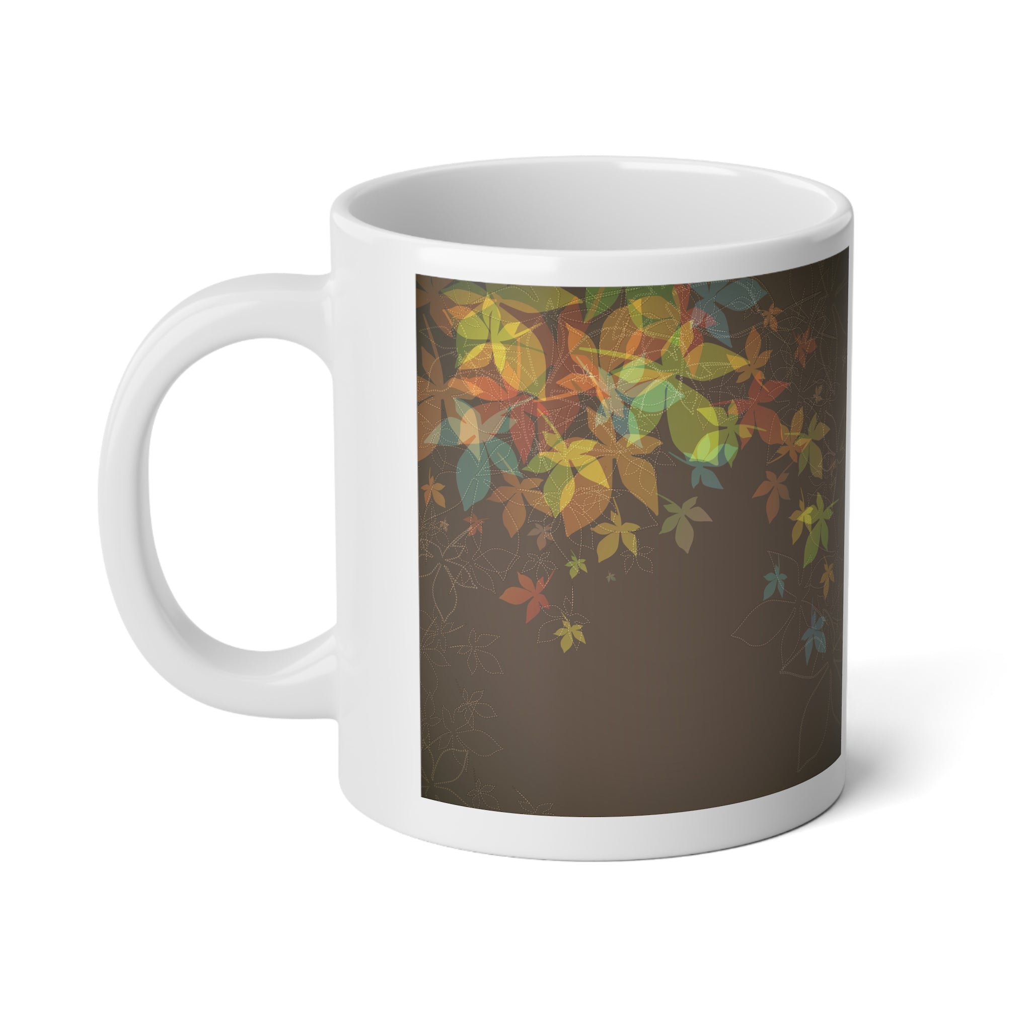 1 Thessalonians 5:18 In everything give thanks illuminated leaves Jumbo Mug-20oz