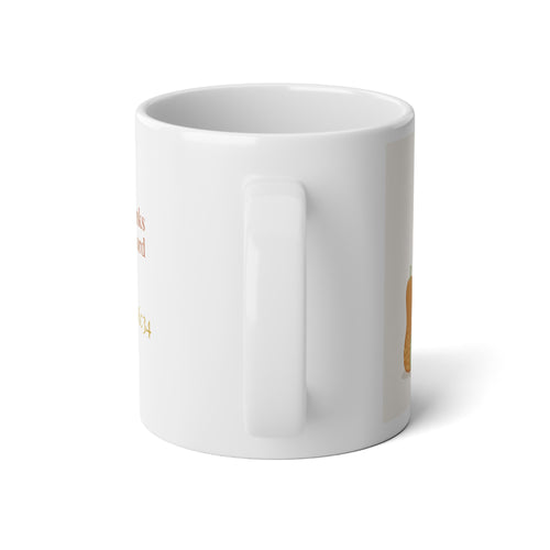 1 Chronicles 16:34 O give thanks unto the Lord harvest graphic Jumbo Mug-20oz