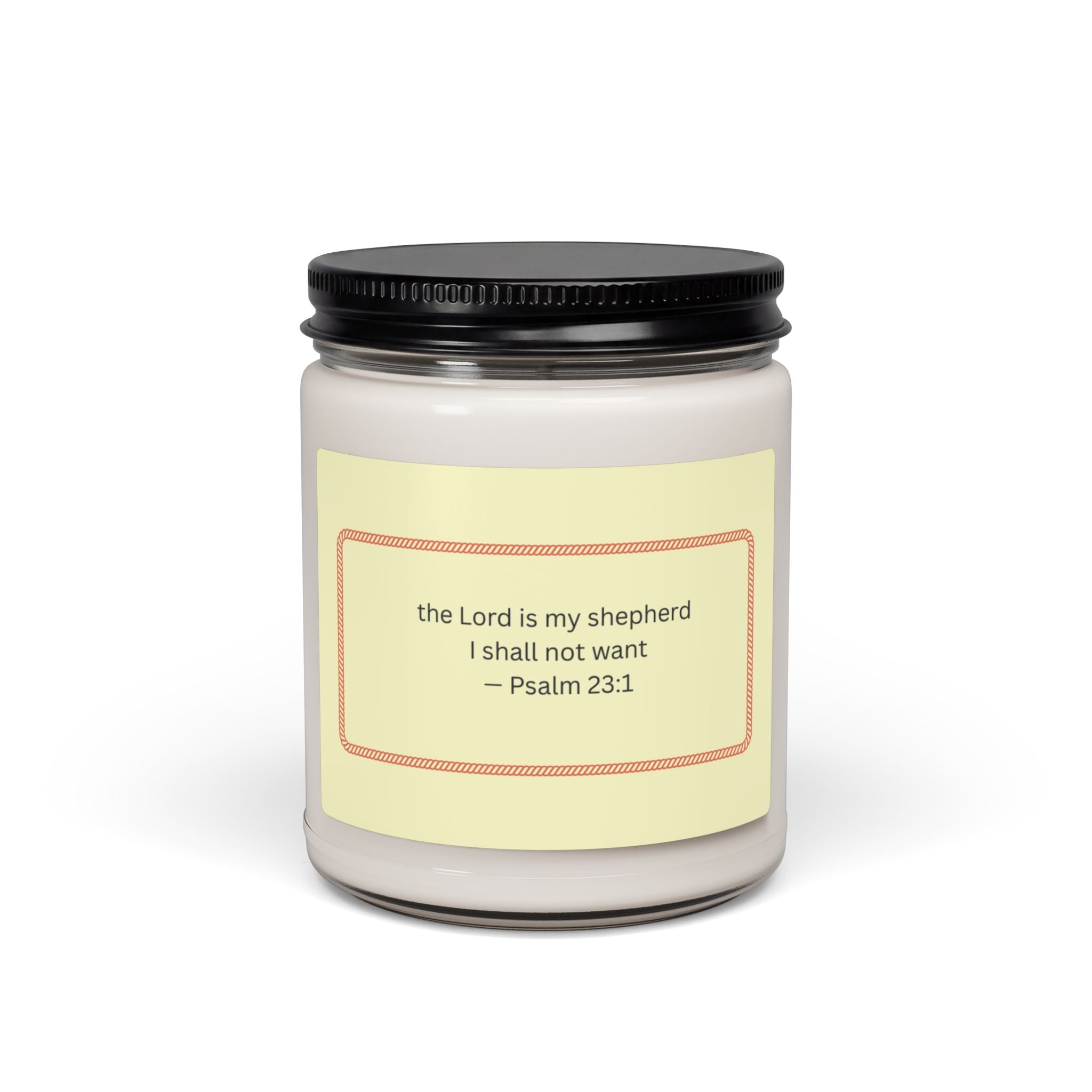 Psalm 23 Verse Candle Soy Jar | The Lord is My Shepherd 9oz