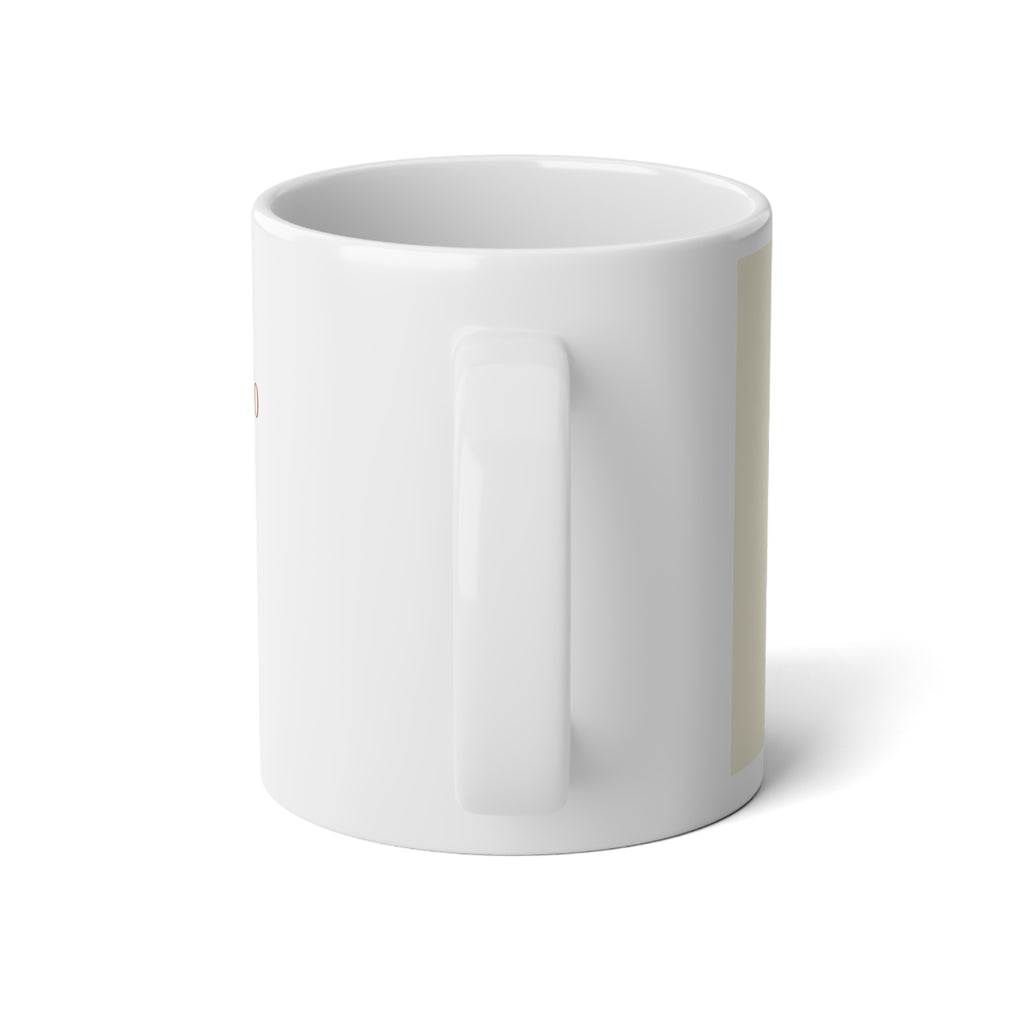 Psalm 107:1 Give thanks Happy Thanksgiving cascading leaves Jumbo Mug-20oz