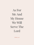 Joshua 24:15 Cascading Majestic Instant Digital Wall Art Print