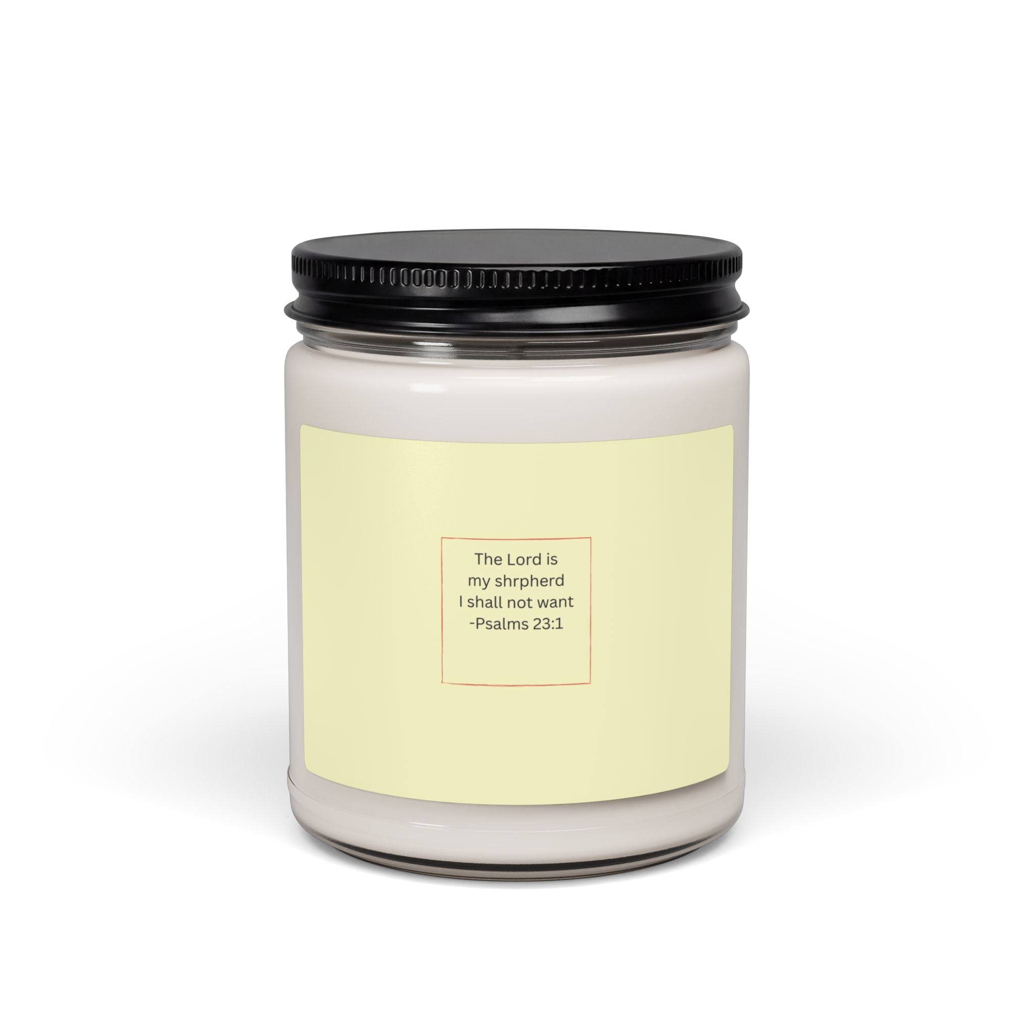 Psalm 23 Verse Candle Soy Jar | The Lord is My Shepherd 9oz