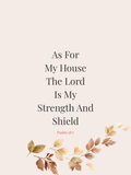 Psalm 28:7 Cascading Majestic Instant Digital Wall Art Print