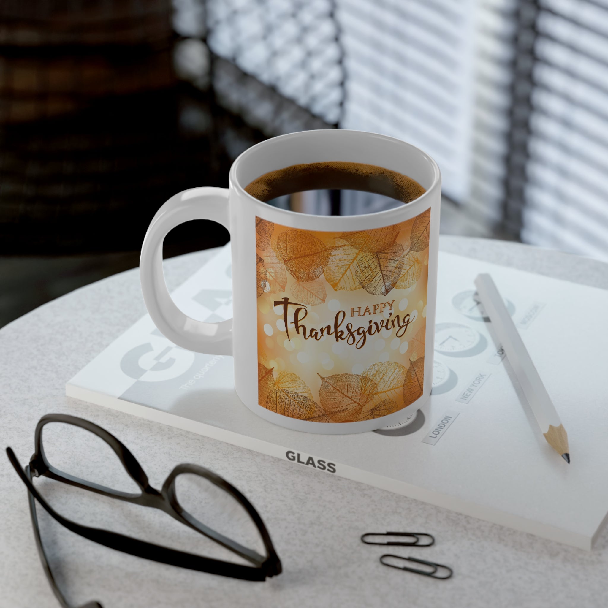 James 1:17 Every good gift is from above autumn leaves Jumbo Mug-20oz