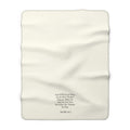 Isaiah 26:3 Perfect Peace Sherpa Fleece Blanket – Luxury Oatmeal Cream Accent