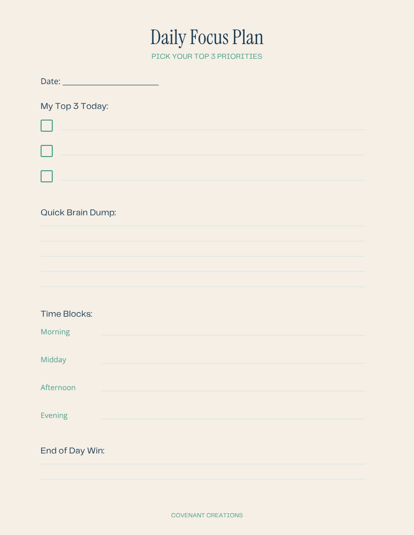 ADHD Digital Planner: Mindful & Anchored