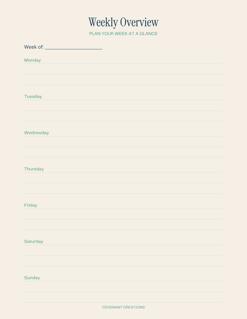 ADHD Digital Planner: Mindful & Anchored