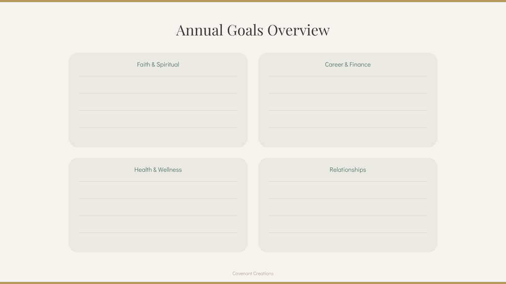 Vision & Goals Planner-Instant PDF Download