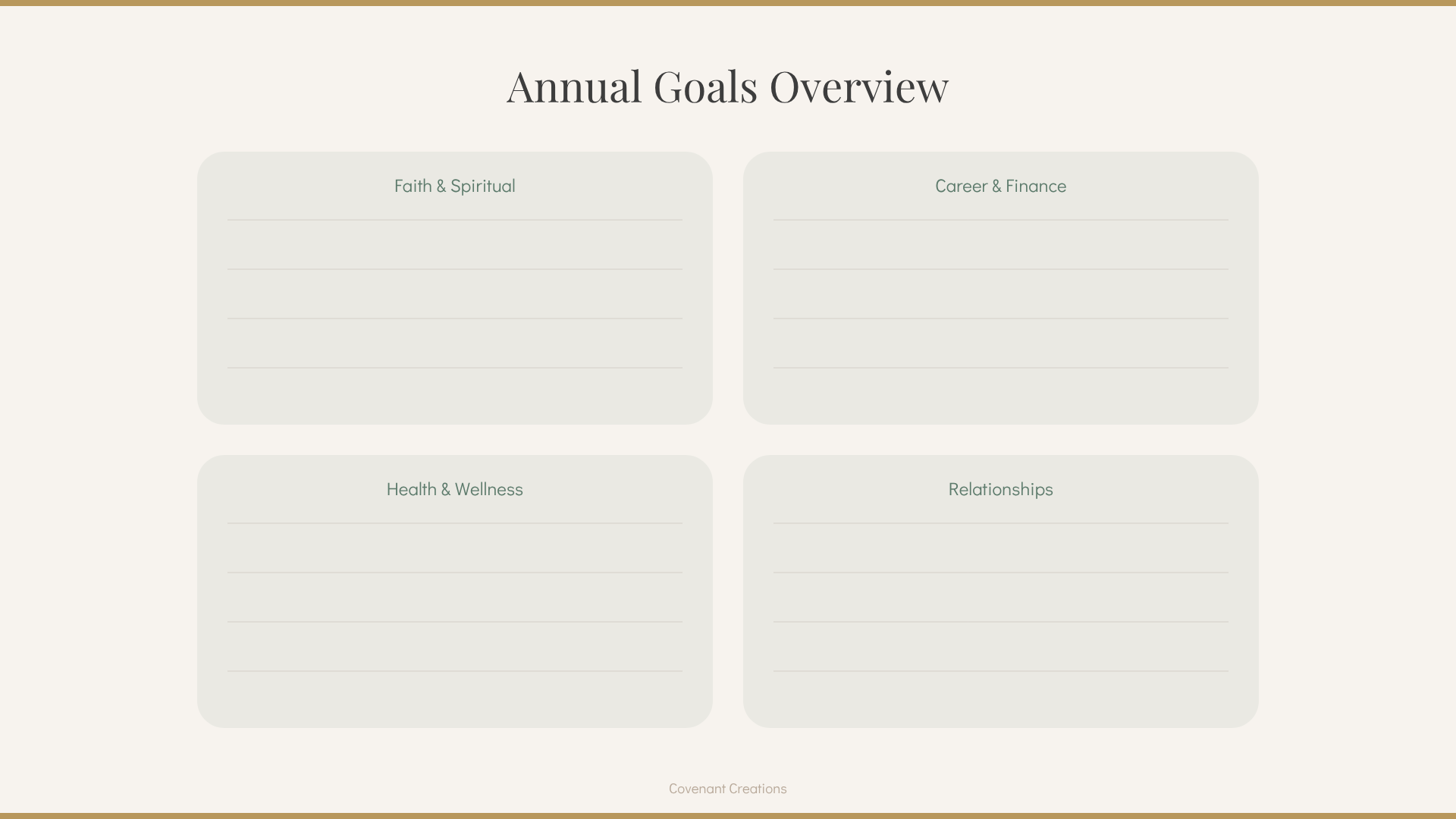 Vision & Goals Planner-Instant PDF Download