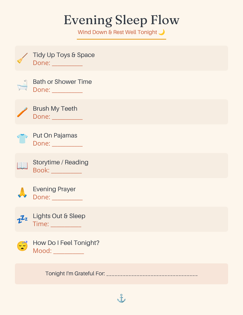 Chore Chart and Reward Hub for Kids: Mindful and Anchored