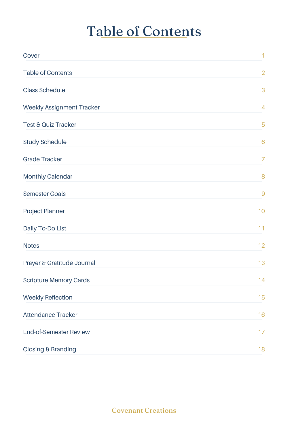 Faithful Student Planner - Christian Academic Organizer for College & High School Students (18-Page Printable PDF)