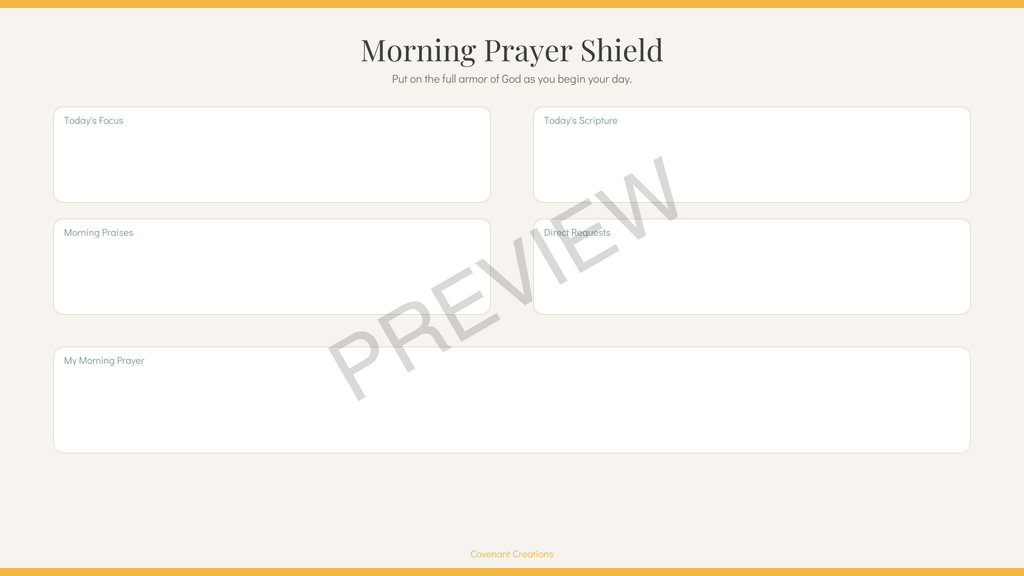 Daily Prayer Journal Digital Download PDF | 18-Page Faith & Prayer Sanctuary Planner | Covenant Creations