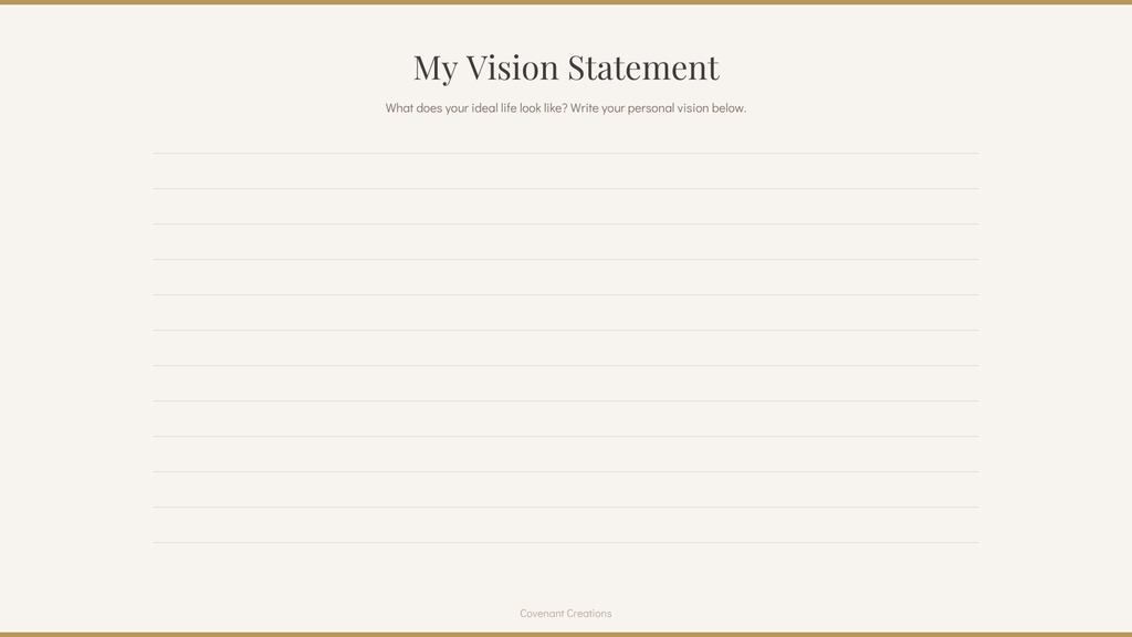 Vision & Goals Planner-Instant PDF Download