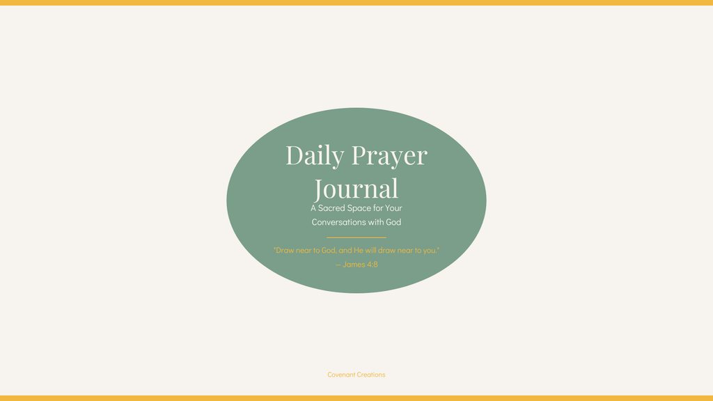 Daily Prayer Journal Digital Download PDF | 18-Page Faith & Prayer Sanctuary Planner | Covenant Creations