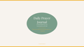 Daily Prayer Journal Digital Download PDF | 18-Page Faith & Prayer Sanctuary Planner | Covenant Creations