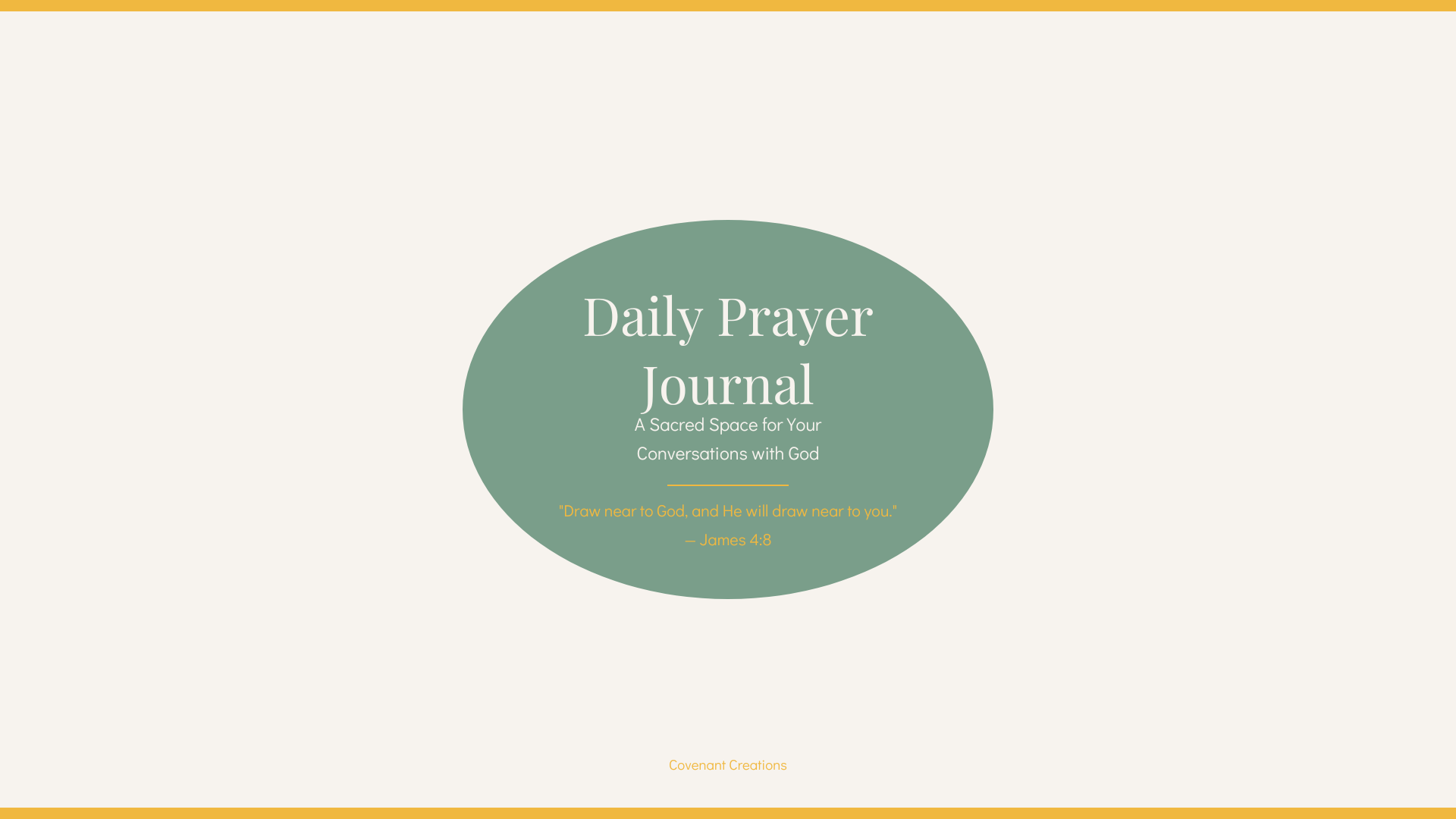 Daily Prayer Journal Digital Download PDF | 18-Page Faith & Prayer Sanctuary Planner | Covenant Creations