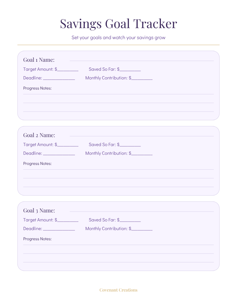 Budget & Finance Planner – Instant PDF Download
