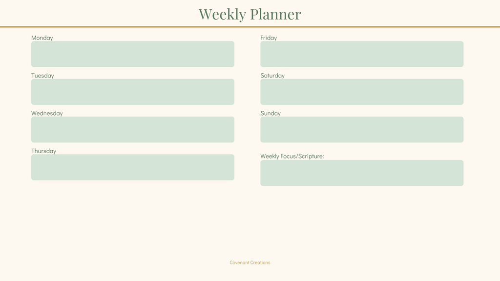Christian Inspirational Planner – Digital Download PDF