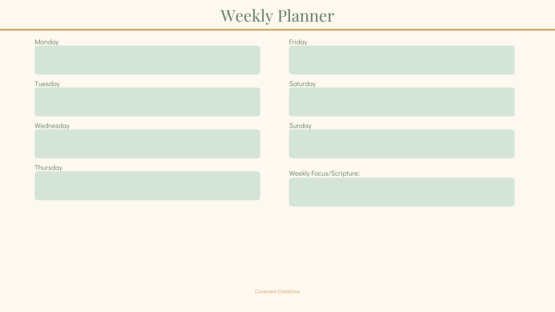 Christian Inspirational Planner – Digital Download PDF
