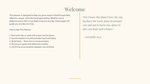 Christian Inspirational Planner – Digital Download PDF